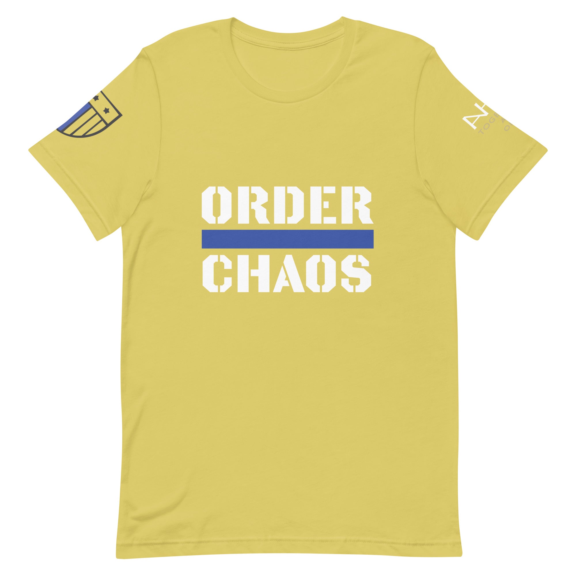 Order Over Chaos - Men's Thin Blue Line T-Shirt - American Heroes Apparel