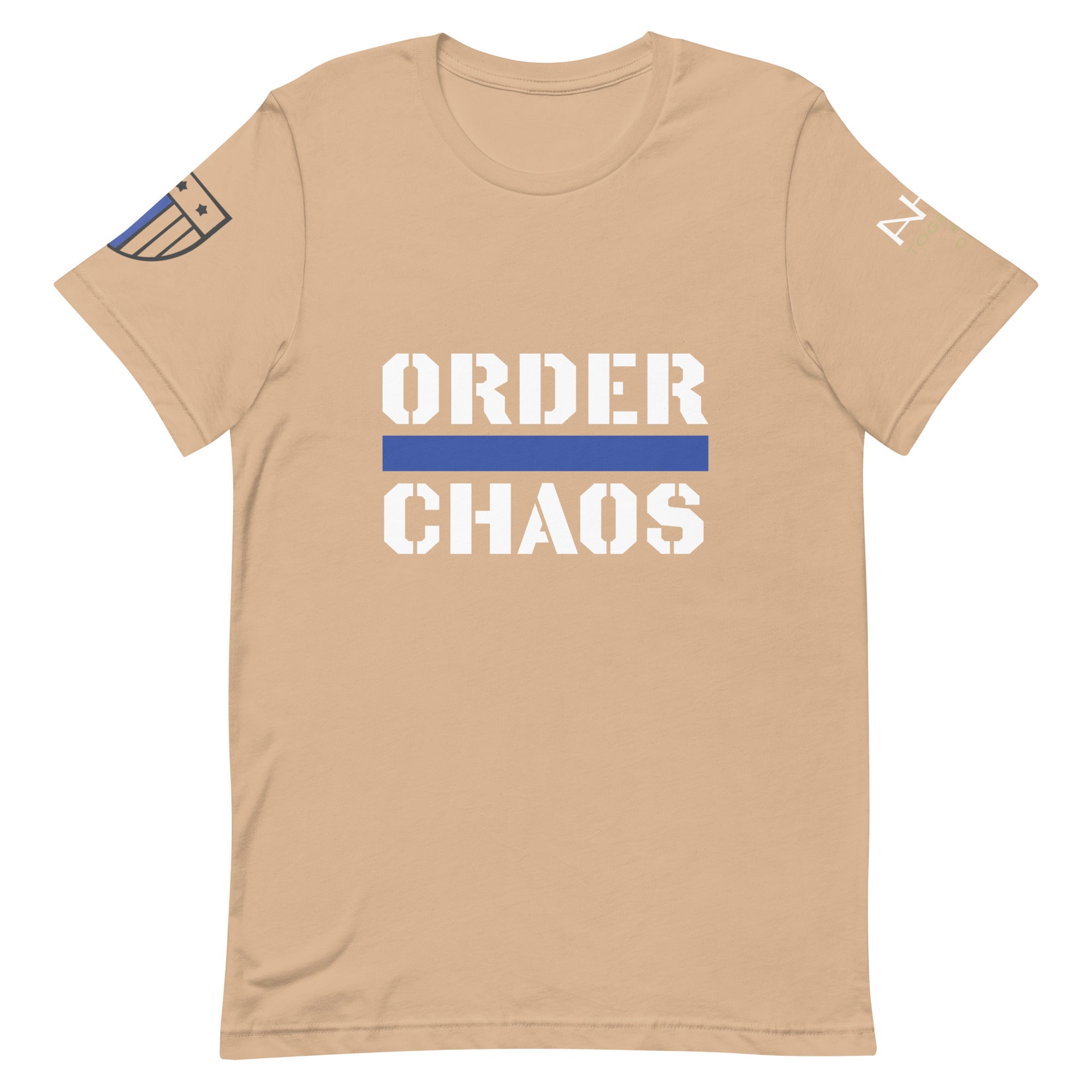 Order Over Chaos - Men's Thin Blue Line T-Shirt - American Heroes Apparel