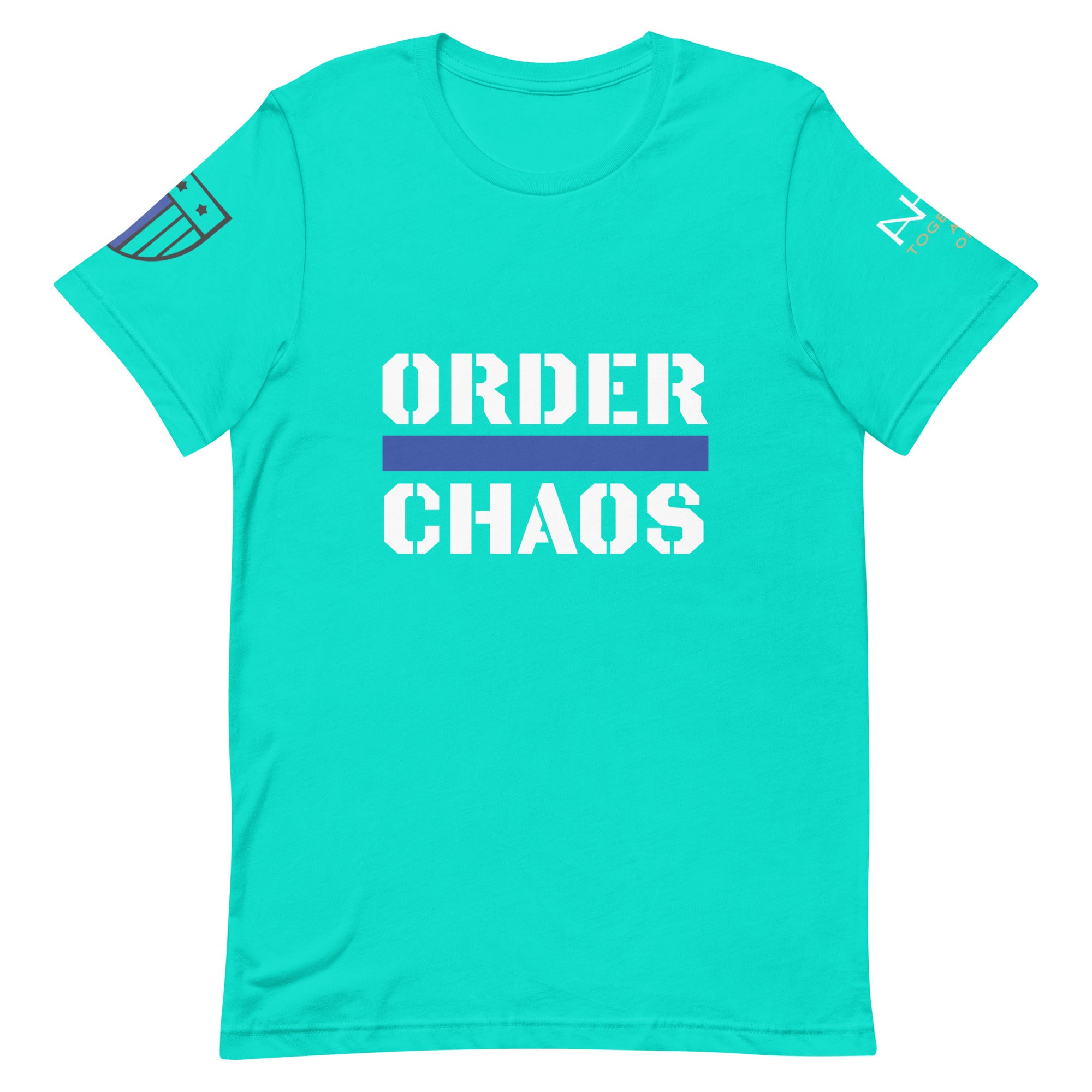 Order Over Chaos - Men's Thin Blue Line T-Shirt - American Heroes Apparel