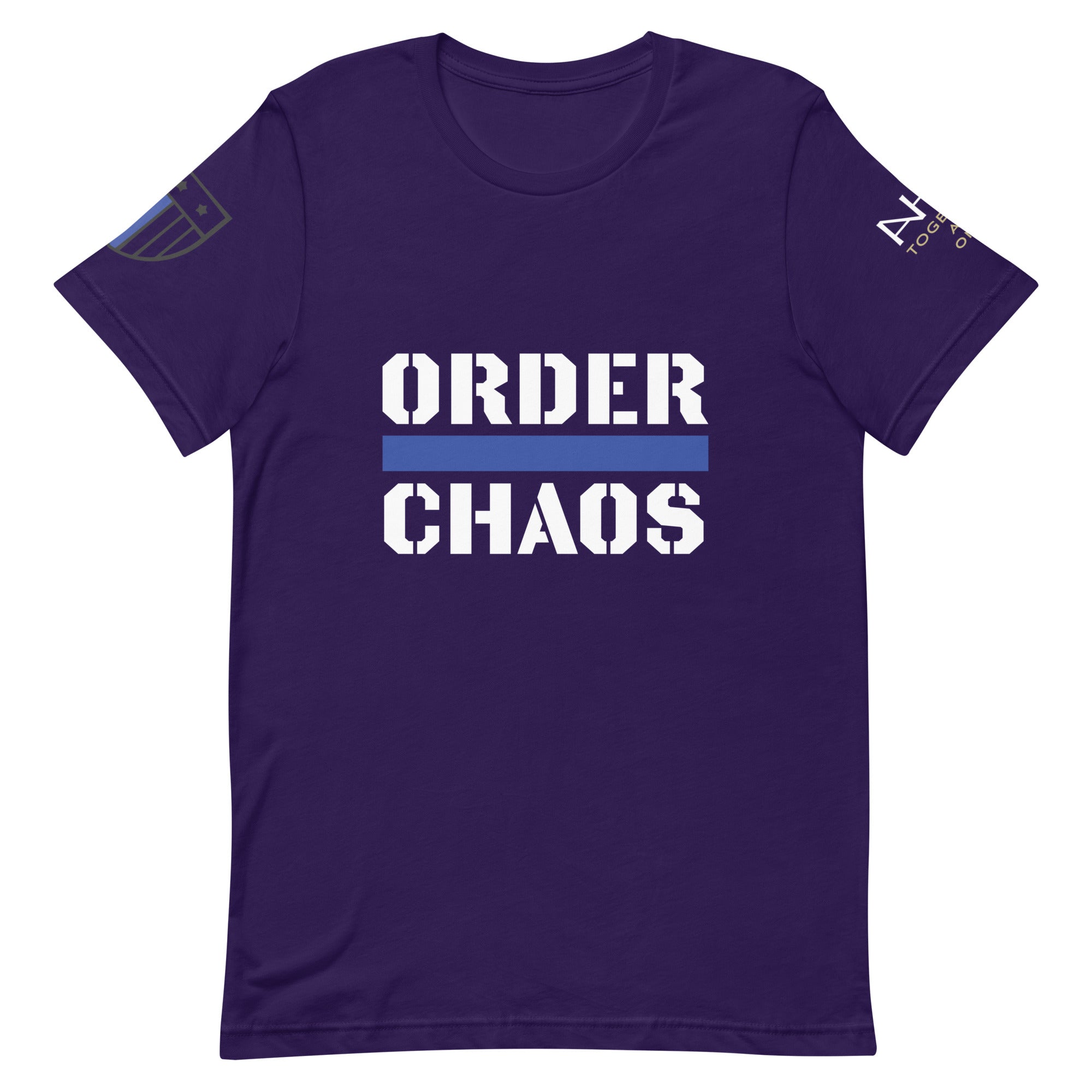 Order Over Chaos - Men's Thin Blue Line T-Shirt - American Heroes Apparel