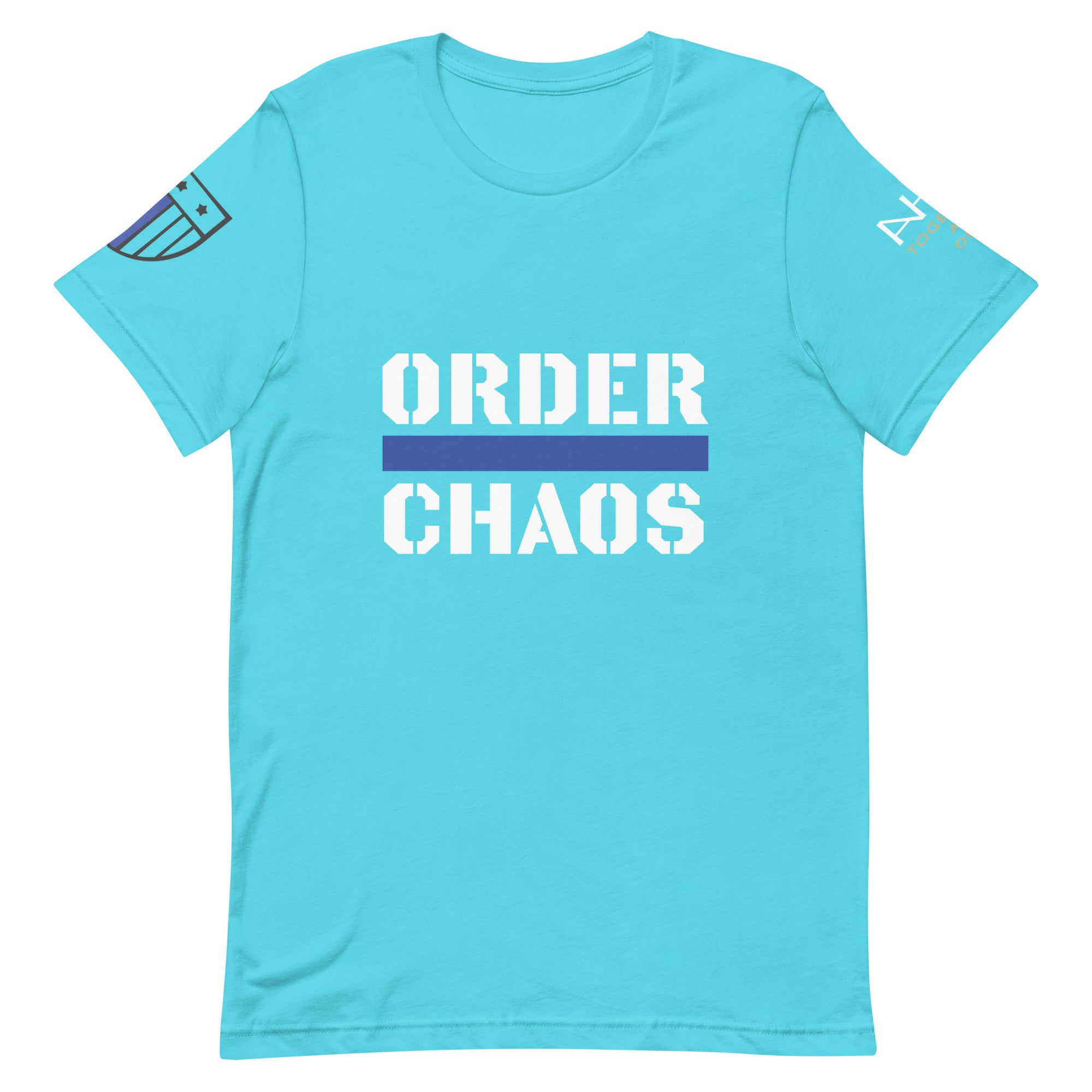 Order Over Chaos - Men's Thin Blue Line T-Shirt - American Heroes Apparel