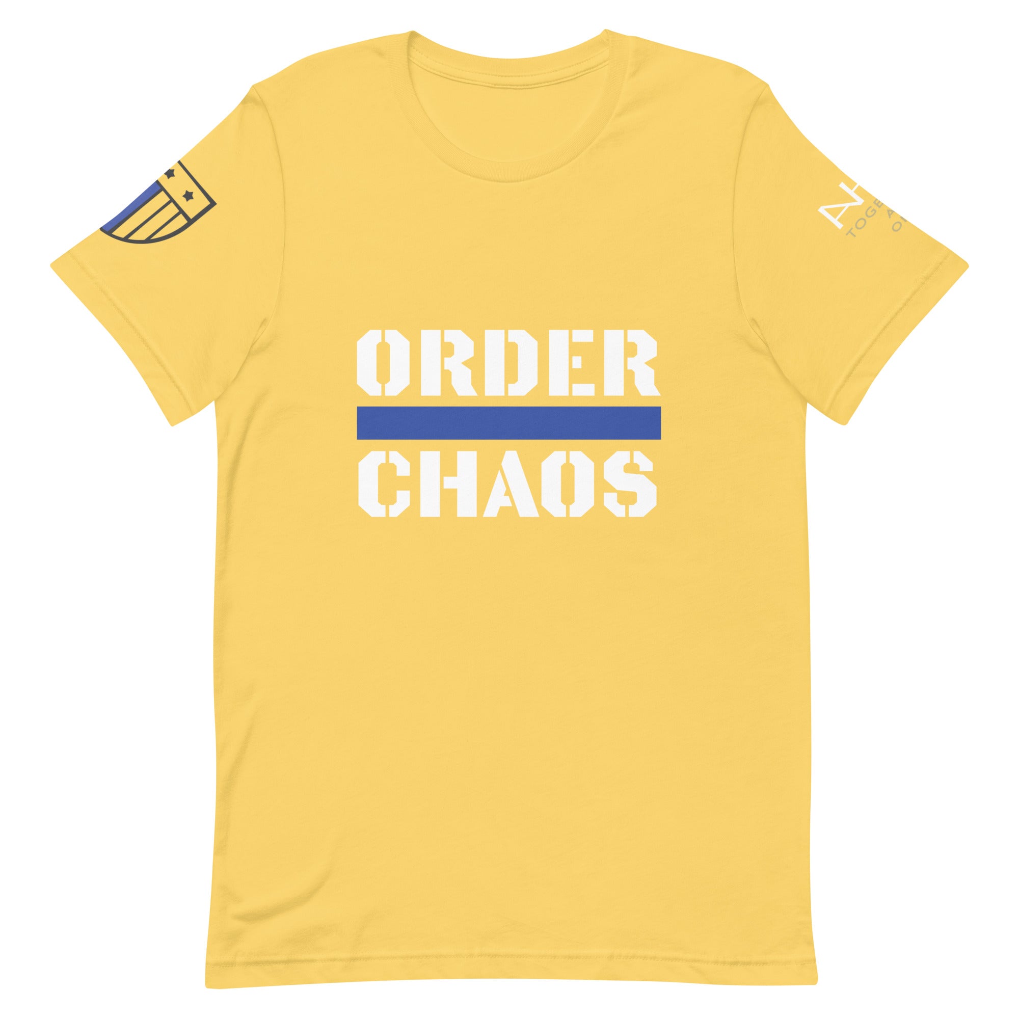 Order Over Chaos - Men's Thin Blue Line T-Shirt - American Heroes Apparel