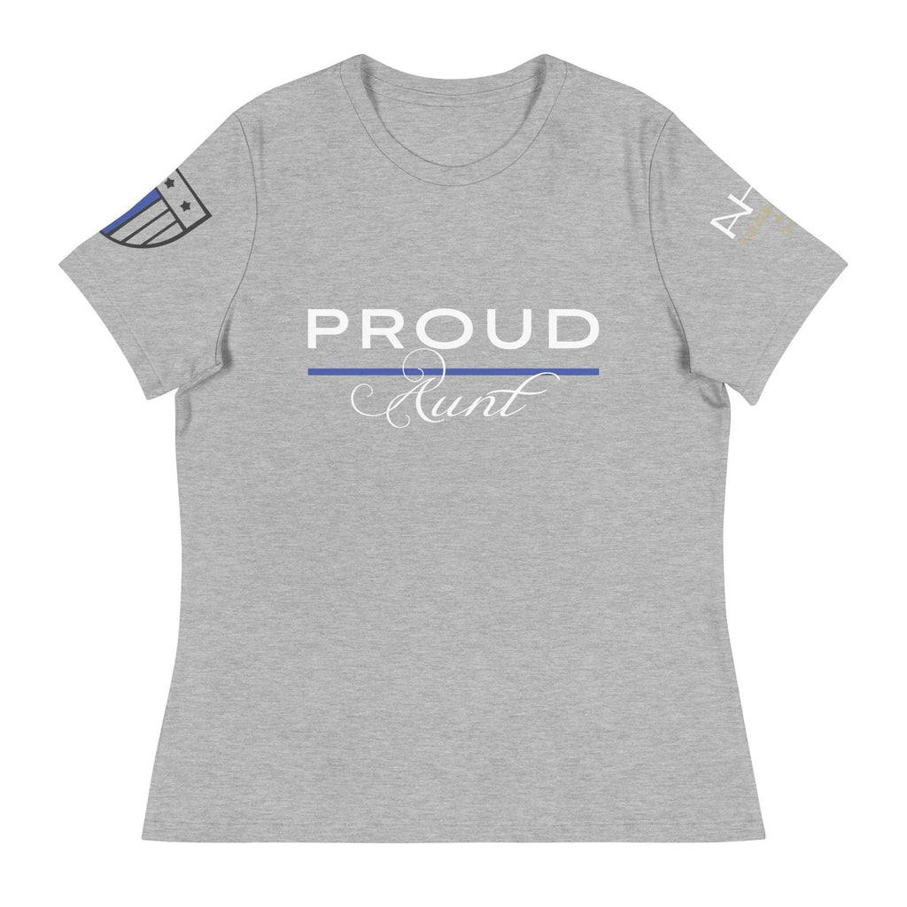 Proud LEO Aunt - Women's Relaxed T-Shirt - American Heroes Apparel