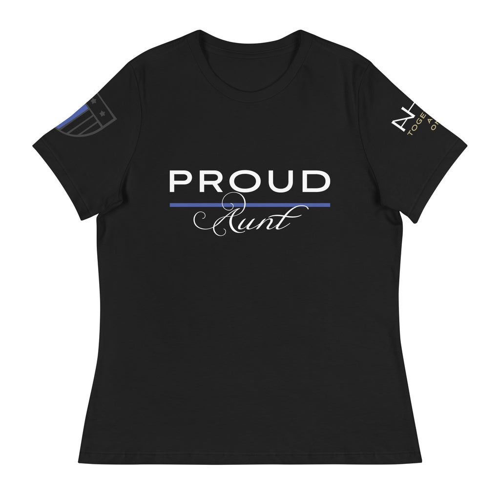 Proud LEO Aunt - Women's Relaxed T-Shirt - American Heroes Apparel