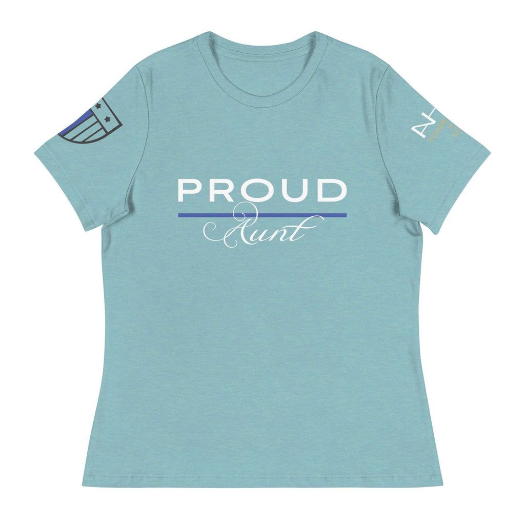 Proud LEO Aunt - Women's Relaxed T-Shirt - American Heroes Apparel