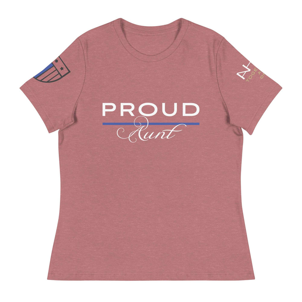 Proud LEO Aunt - Women's Relaxed T-Shirt - American Heroes Apparel
