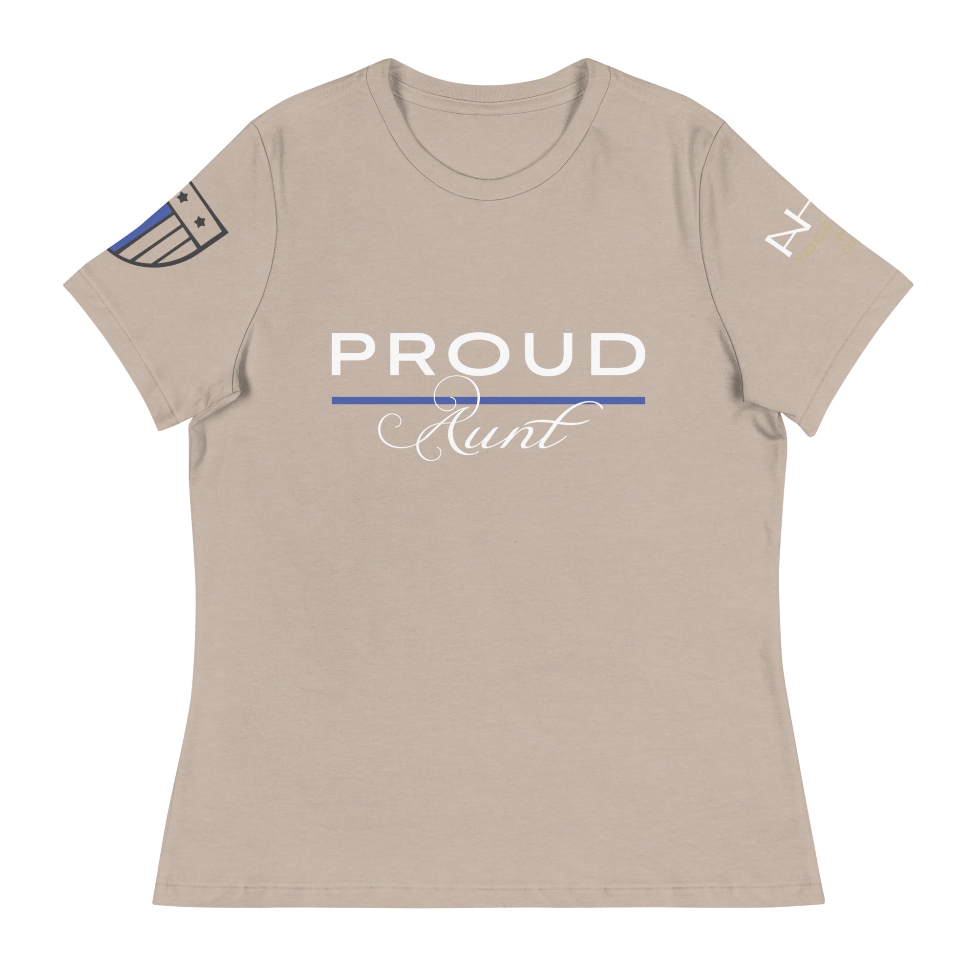 Proud LEO Aunt - Women's Relaxed T-Shirt - American Heroes Apparel