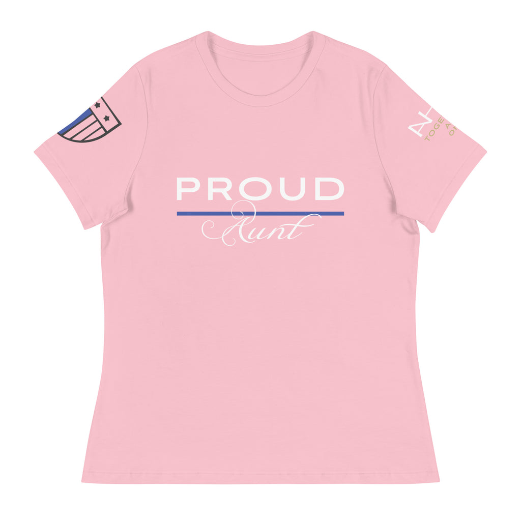 Proud LEO Aunt - Women's Relaxed T-Shirt - American Heroes Apparel